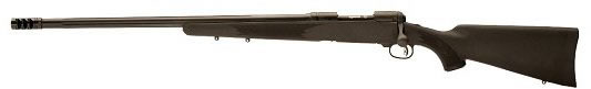 Savage 10 FLCP Law Enforcement Left-Hand Rifle 18609, 223 Remington, 24 in Hvy Fluted BBL, Bolt Action, Black Syn AccuStock, Matte Blue Finish, Muzzle Break