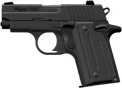 Sig P238 Pistol 238380BSS, 380 ACP, Pistol 2.7 in, Aluminum Grip, Black Finish, Night Sights, 6 Rd