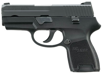Sig P250 Pistol 250SC40BSS, 40 Smith & Wesson, 3.1 in, Polymer Grip, Black Finish, Night Sights, 9 Rd