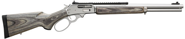 Marlin 1895 Lever Action Rifle 70478, 45-70 Govt, 18 in, Black/Gray Laminated Stock, Stainless Steel Finish