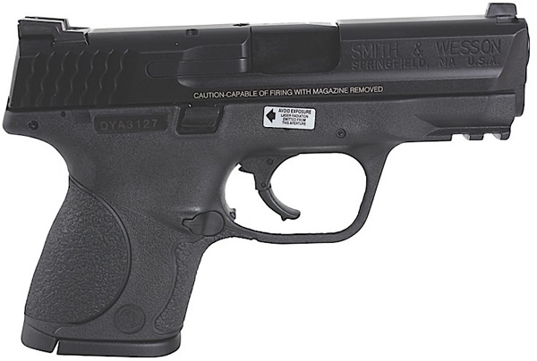 Smith & Wesson M&P 40C Compact Semi-Auto Pistol 120075, 40 S&W, 3.5 in, Crimson Trace Laser Grip, Black Finish, 10 Rd