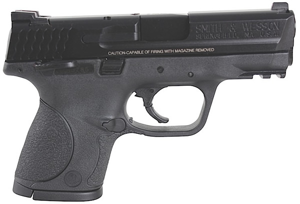 Smith & Wesson M&P 9C Compact Semi-Auto Pistol 206304, 9mm, 3.5 in, Black Synthetic Grip, Black Finish, 12 Rd, Ambi Safety