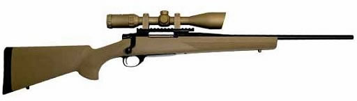 Howa Ranchland Compact Rifle Combo HGR36409S, 22-250 Remington, 20 in, Coyote Sand Synthetic Stock, Blue Finish, w/Scope & Rings