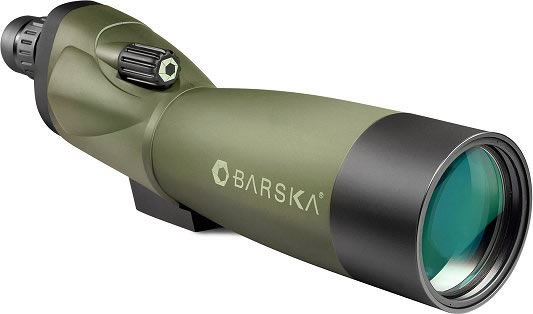 Barska Blackhawk Spotting Scope AD11114, 18-36x, 50mm, Green, Tripod/Panhead Lever & Case, Straight Eyepc