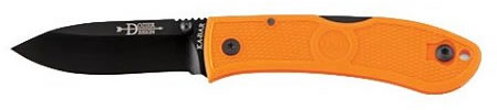 Ka-Bar Mini Dozier Folder Knife w/Blaze Orange Zytel Handle 4072BO