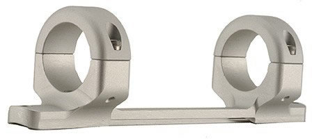 DNZ 21200 1 in Medium Silver Short Action Base/Rings/Savage Round Receiver