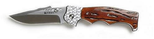 Columbia River Crawford Natural2 Bone Clip Point Folder Knife w/Jig Bone Handle 7080J