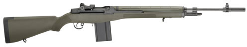 Springfield M1A Loaded Semi-Auto Rifle MA9229, 308 Winchester, 22 in, Green Composite Stock, Black Finish, 10 Rd