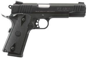 Taurus 1911 Semi-Auto Pistol 11911019, 9mm, 5 in, Checkered Black Grip, Blue Steel Finish, 9 Rd
