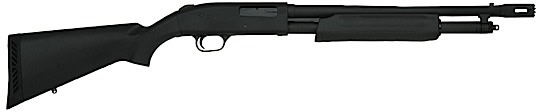 Mossberg 500 Persuader Tactical Shotgun 50145, 20 Gauge, 20 in, 3 in Chmbr, Black Synthetic Stock, Matte Finish, Cylinder Bore