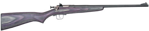 Crickett Single Shot Bolt Action Rifle 227, 22 Long Rifle, 16.125 in, Purple Laminate Stock, Blue Finish