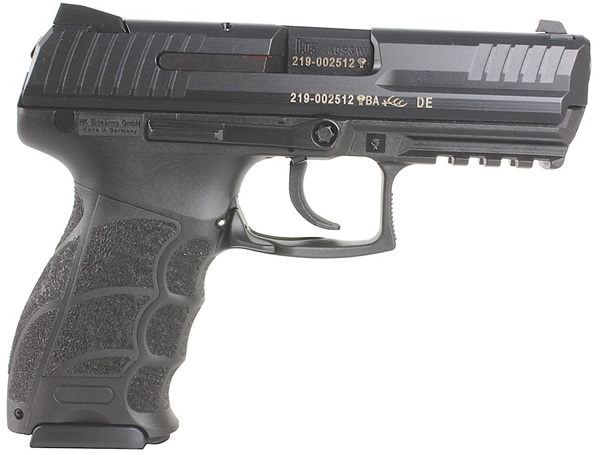 Heckler & Koch P30 DA/SA Pistol M734003A5, 40 S&W, 3.85 in, Black Ergonomical Grip, Blue Finish, Contrast Sights, 13 Rd