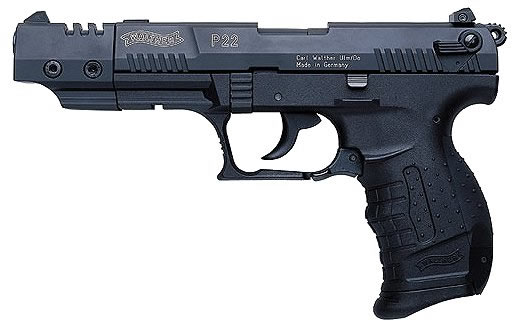 Walther P22 Semi-Auto Pistol CAP22005, 22 LR, 5", Polymer Grip, Black Finish, 10 Rd