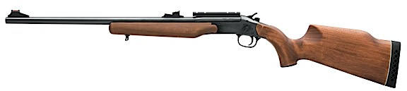 Rossi Single Shot Wizard Gun Combo WR243B, 243 Winchester, 23 in, Hardwood Stock, Blue Finish