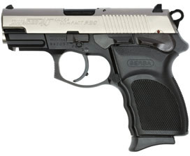 Bersa Thunder 40 Ultra Comp T40DTP10, 40 S&W, 3.6 in, Checkered Rubber Grip, Duo-Tone Finish, 10 Rd