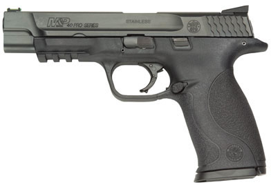 S&W M&P40 Pro 178032, 40 S&W, 5 in, Interchangeable Palmswell Grip, Black Melonite Finish, 15 Rd
