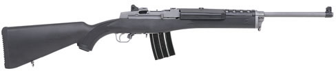 Ruger Mini-30 Ranch Rifle 5853, 7.62mm X 39, 18 1/2 in, Black Syn Stock, Matte Stainless Finish