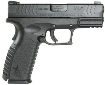 Springfield XDM Essential Package 3.8 Pistol XDM9389BHCE, 9mm, 3.8 in, Polymer Grip, Black Finish, 19 Rd