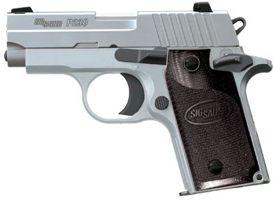 Sig P238 Pistol 238380HD, 380 ACP, Pistol 2.7 in, G10 Composite Grip, Stainless Finish, Night Sights, 6 Rd