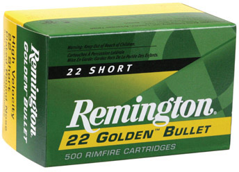 Remington Rimfire Ammunition 1022, 22 Short, Plated Lead Round Nose (RN), 29 GR, 1095 fps, 50 Rd/bx