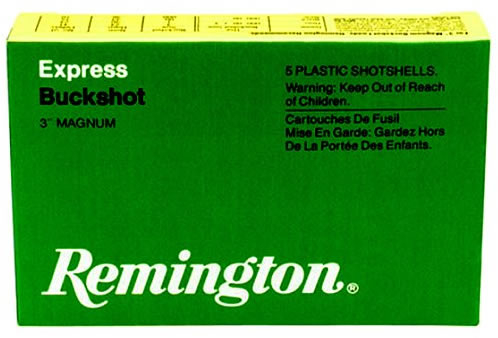 Remington Buckshot SP12SB00, 12 Gauge, 2-3/4", 12 Pellets, 1290 fps, #00 Lead Buckshot, 5 Rd/bx