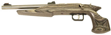 Crickett Hunter Pistol 41103, 22 Magnum (WMR), 10.5 in, Black Laminated Wood Grip, Stainless Finish, 1 Rd
