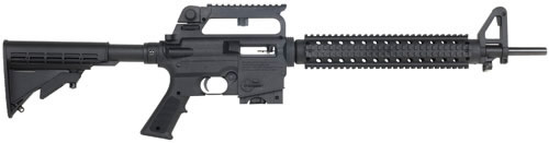 Mossberg 715T A2 Tactical 22 Rifle 37202, 22 Long Rifle, 18 in, M4 Type Collapsible Stock, Black Finish, 10 Rd