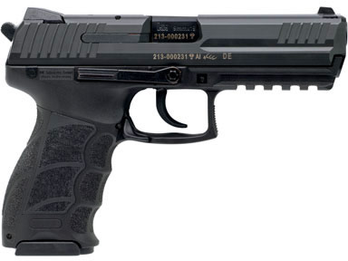 Heckler & Koch P30 DA/SA Pistol 730903LA5, 9MM, 4.45 in, Black Ergonomical Grip, Blue Finish, Fixed Contrast Sights, 10 Rd