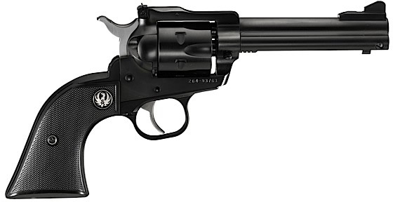 Ruger Single Six Convertable Revolver 0623, 22 Long Rifle/22 Magnum, 4.62 in, Rosewood Grip, Blued Finish, 6 Rd