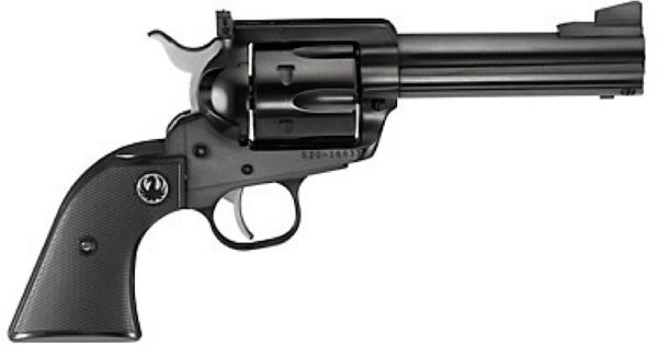 Ruger Blackhawk Single Action Revolver 0445, 45 Colt, 4.62 in, Black Grip, Blued Finish, 6 Rd