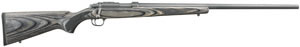 Ruger 77/17 Bolt Action Rifle 7027, 17 HMR, 24", Black Laminate Stock, Stainless Steel Finish, 9 Rds