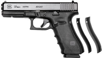 Glock 37 Gen4 Pistol PG3750201, 45 GAP, 4.49 in, Black Synthetic Grip, Black Finish, 10 Rd