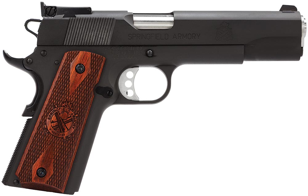 Springfield Range Officer Pistol PI9129LP, 9MM, 5 in, Cocobolo Wood Grip, Black Finish, 9 Rd