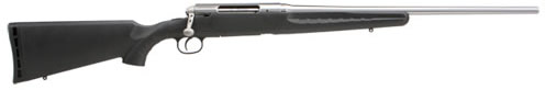 Savage Axis Rifle 19168, 7mm-08 Remington, 22 in, Black Synthetic Stock, Stainless Finish