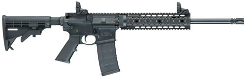 Smith & Wesson MP 15T Semi-Auto AR-15 Rifle 811041, 5.56 Nato, 16 in, Collapsible Stock, Black Finish, 30 Rd