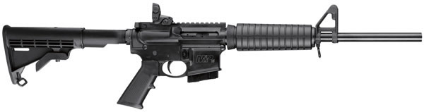 Smith & Wesson MP15 Sport Semi-Auto AR-15 Rifle 811037, 5.56 Nato, 16 in, Telestyle Fixed Stock, Black Finish, 10 Rd