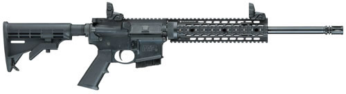 Smith & Wesson MP15T Semi-Auto AR-15 Rifle 811039, 5.56 Nato, 16 in, Collapsible Stock, Black Finish, 10 Rd
