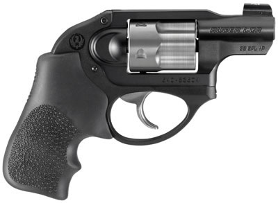 Ruger LCRXS Revolver 5405, 38 Special, 1.88 in, Black Hogue Monogrip Grip, Black Finish, 5 Rd