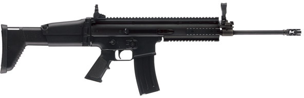 FN Herstal Scar16S Semi-Auto Rifle 98621, 223 Remington, 16.25 in, Adjustable Folding Stock, Black Finish, 10 Rd