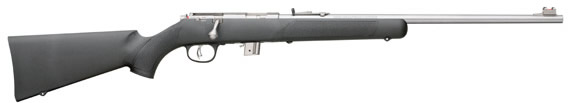 Marlin XT-22SR Rifle 70801, 22 Long Rifle, 22 in, Black Synthetic Stock, Stainless Finish
