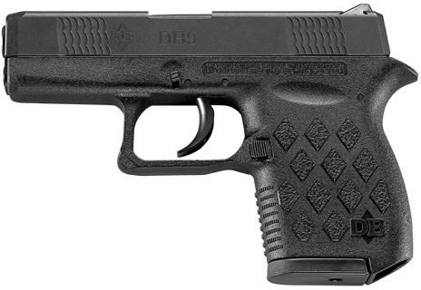Diamondback Firearms DB9 Semi-Auto Pistol DB9C, 9mm, 2.8 in, Black Checkered Grip, Black Finish, 6 Rd
