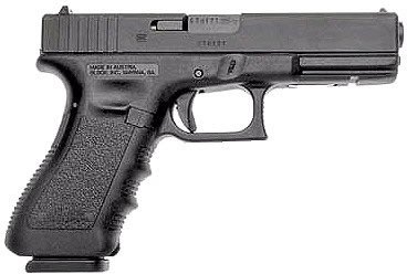 Glock 17 Standard Pistol PI1750201, 9mm, 4.49 in, Polymer Grip, Black Finish, Fixed Sights, 10 Rd