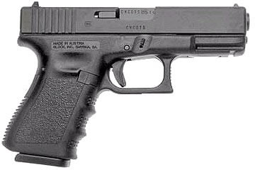 Glock 23 Compact Pistol w/Compensator PI2359203, 40 S&W, 4.02 in, Polymer Grip, Black Finish, Fixed Sights, 13 Rd