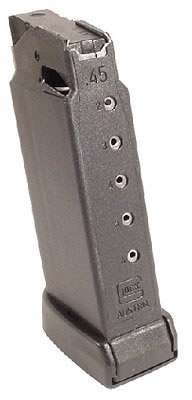 Glock G36 45 Automatic Colt Pistol (ACP) 6 Round Black Magazine (MF36006)