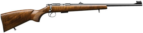 CZ-USA CZ455 Rifle 02101, 22 Long Rifle, 20.6 in, Walnut Stock, Blue Finish