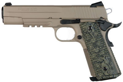 Sig 1911 Scorpion Pistol 1911R45SCPN, 45 ACP, 5 in, Hogue G10 Grip, Cerakote Finish, Low Profile Night Sights, 8 Rd