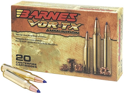 Barnes VOR-TX Safari Rifle Ammunition 21319, 458 Winchester Magnum, Round Nose Banded Solid, 450 GR, 20 Rd/bx