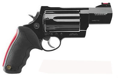 Taurus Raging Judge Revolver 2513031, 410/45 Long Colt, 3 in, Rubber Grip, Blue Finish, 6 Rd