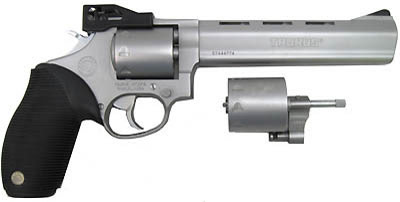 Taurus M992 Tracker DA/SA Revolver 2992069, 22 Long Rifle/22 Magnum, 6.5 in, Black Grip, Stainless Finish, 9 Rd