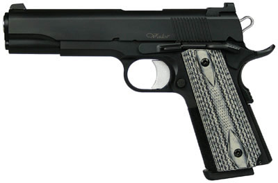 CZ-USA Valor Pistol 01926, 45 ACP, 5 in, Slimline VZ Grips, Black Finish, 8 Rd